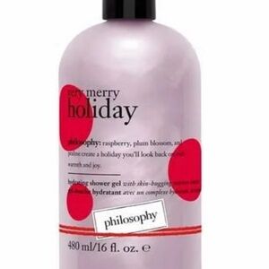 Philosophy Very Merry Holiday Shower Gel with Red Accents